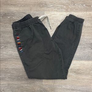 Wowie Men's Rambler Grey Chino Joggers With Pocket Accents Size Medium